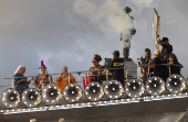 Gravao de vdeo com pioneiros do ax music em Salvador