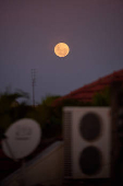 Fenmeno da Lua Cheia Rosa visto de Rio Claro, SP