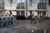 Preparations ahead of National Commemoration Day, in Amsterdam