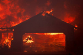 Wildfire near Chico, California