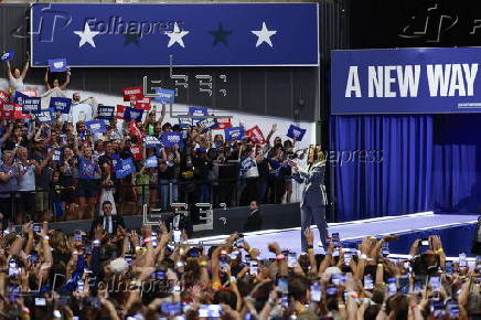 US Vice President Harris Campaigns in Madison, Wisconsin