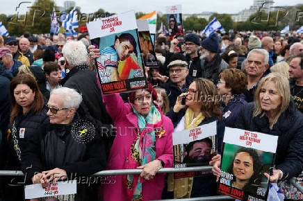 Memorial event for victims of October 7 attack on Israel, in London