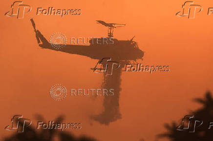 Mountain Fire in Santa Paula, California