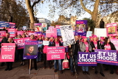 Demonstrations outside Parliament ahead of the Assisted Dying Bill