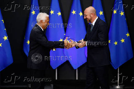 European Council presidency handover ceremony in Brussels