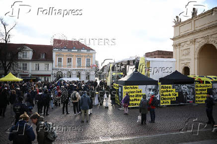 FDP leader and former German Finance Minister Lindner attends an election campaign rally, in Potsdam