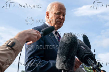 U.S. President Biden departs from the White House