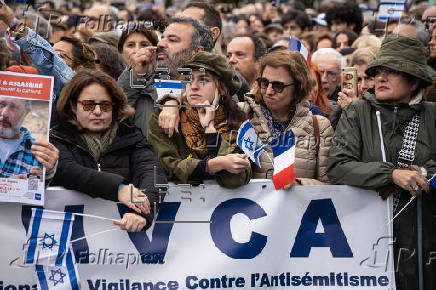 Rally in Paris for Israeli hostages held in Gaza