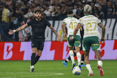 Match between corinthians and palmeiras for the 2024 brazilian football championship