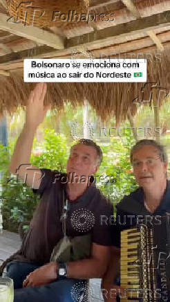 Former Brazilian President Jair Bolsonaro gestures as he speaks, in this screen grab obtained from a social media video released on November 25, 2024