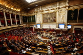 Tense budget vote expected at French National Assembly	in Paris