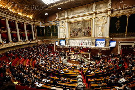 Tense budget vote expected at French National Assembly	in Paris