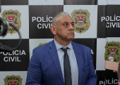 Advogado da Mancha Verde concedeu entrevista coletiva no Palcio da Polcia