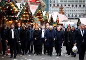 German Chancellor Scholz visits the site of Christmas market attack, in Magdeburg