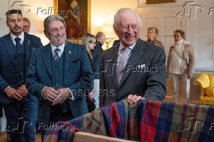 Britain's King Charles attends the 35th anniversary reception of the King's Foundation, in Cumnock