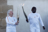 Stage one of the Paris 2024 Olympic torch relay in Marseille