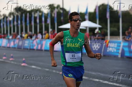 Prova de marcha atltica masculina no Trocadro