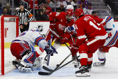 NHL: New York Rangers at Detroit Red Wings