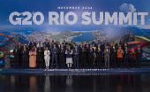 Chefes de estado posam para foto oficial de encerramento do G20