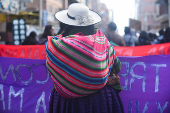 Protest in commemoration of the International Day for the Elimination of Violence Against Women, in El Alto