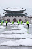 Heavy snow in Seoul