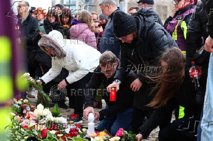 Aftermath of Christmas market attack, in Magdeburg