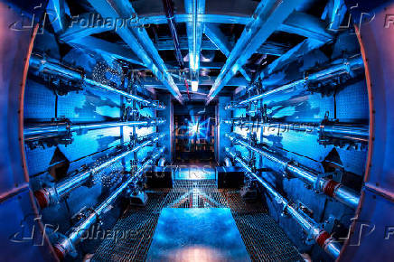 FILE PHOTO: The National Ignition Facility?s preamplifier module increases the laser energy as it travels to the Target Chamber
