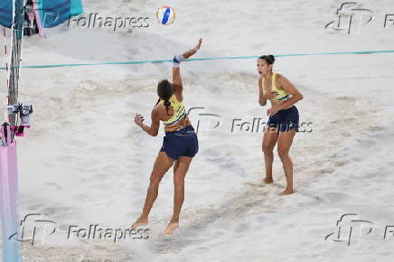 Brasil x Austrlia pela semifinal de vlei de praia feminino nas Olimpadas de Paris