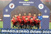 Partida entre o athletico contra o fluminense pelo campeonato brasileiro da srie a