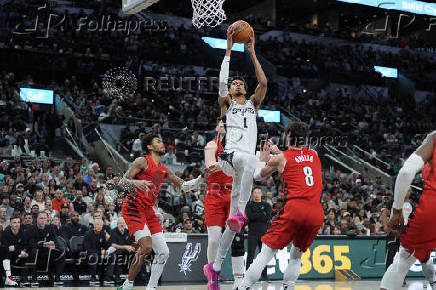 NBA: Portland Trail Blazers at San Antonio Spurs