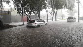 Forte chuva alaga zona sul de So Paulo