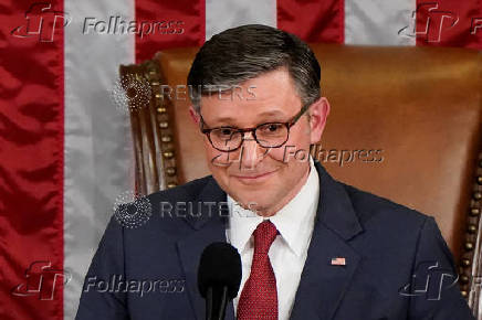 U.S. representatives gather to vote for their new Speaker of the House on the first day of the new Congress at the U.S. Capitol in Washington