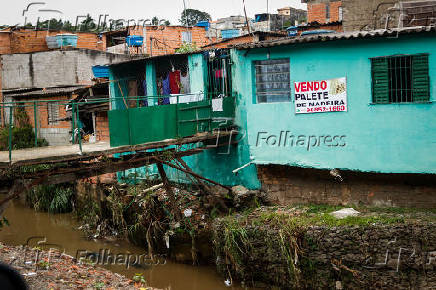 Moradias em rea de risco