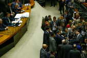 Plenrio da Cmara durante votao da proposta de reforma poltica