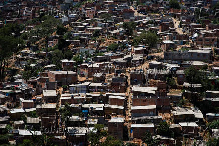 Vista de favelas na Brasilndia, na zona norte de SP