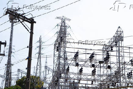 Vista da subestao de energia de Pirituba, em So Paulo (SP)