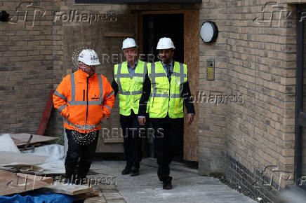 Scotland's First Minister Yousaf visits housing development in Dundee
