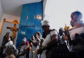 Cuban faithful carry out the traditional procession of the Virgin of Regla