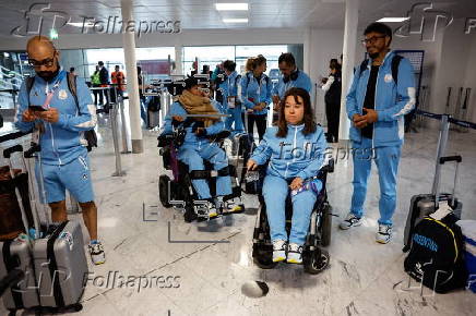 Argentinian Paralympics delegation leave Paris