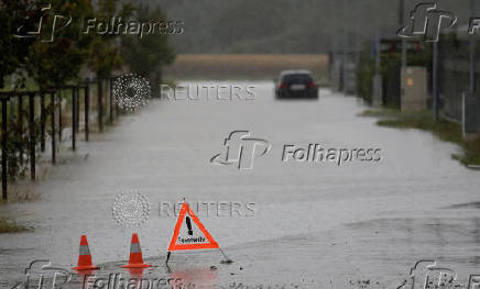 Aftermath of heavy rainfall in Austria