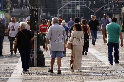 Movimentao no Viaduto do Ch