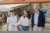 Los reyes Felipe y Letizia almuerzan con Leonor en Villagarca de Arousa