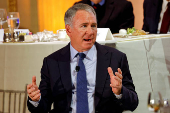 Ken Griffin speaks to the Economic Club of New York at The Plaza Hotel in New York