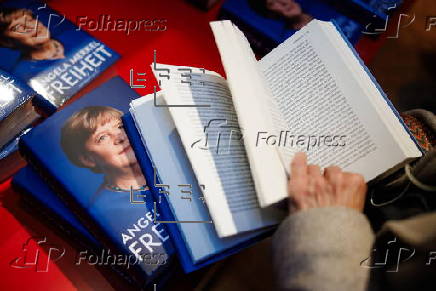 Former German Chancellor Angela Merkel's memoir published 'Freedom' in Germany