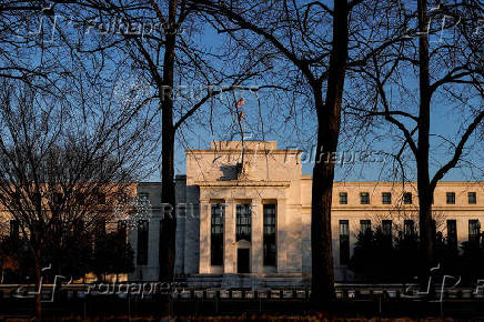 FILE PHOTO: The Federal Reserve building is seen in Washington, DC