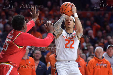 NCAA Basketball: Maryland at Illinois