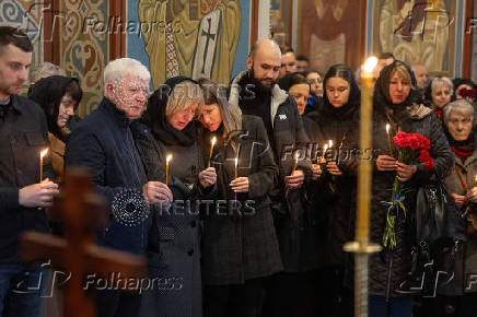 Funeral of Ukrainian serviceman Pavlo Petrychenko in Kyiv