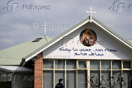 FILE PHOTO: Aftermath of a knife attack at the Assyrian Christ The Good Shepherd Church, in Sydney