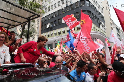 Dilma faz campanha poltica em Porto Alegre