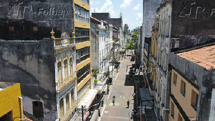 Rua da abandonada no Recife